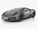 GTA Spano 2015 3D-Modell wire render