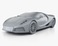 GTA Spano 2015 3D模型 clay render