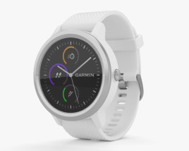 Garmin Vivoactive 3 White with Stainless Hardware 3D 모델 
