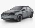 Geely Emgrand EC7 2014 3D-Modell wire render