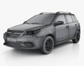 Geely Jingang Cross 2019 Modello 3D wire render