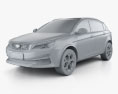 Geely Vision S1 2021 3Dモデル clay render