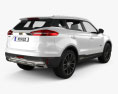 Geely Emgrand Boyue 2021 3D 모델  back view