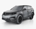 Geely Emgrand Boyue 2021 3Dモデル wire render