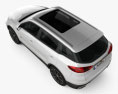 Geely Emgrand Boyue 2021 3D 모델  top view