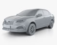 Geely Vision 2021 3d model clay render