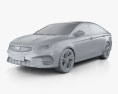 Geely Binrui 2022 3Dモデル clay render