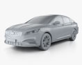 Geely Borui GE 2021 3D-Modell clay render