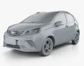 Geely Vision X1 2021 3D-Modell clay render