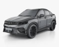 Geely Xing Yue 2022 3D 모델  wire render
