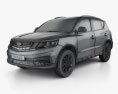 Geely Vision SUV 2022 3Dモデル wire render