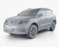 Geely Vision SUV 2022 3D 모델  clay render
