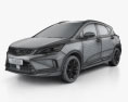 Geely Emgrand GS Dynamic 2022 3D模型 wire render