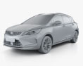 Geely Emgrand GS Dynamic 2022 3d model clay render