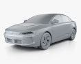 Geely GE11 con interni 2021 Modello 3D clay render
