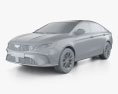 Geely Binrui 2024 3D-Modell clay render