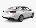 Geely Emgrand Up Comfort with HQ interior 2024 3d model back view