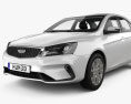 Geely Emgrand Up Comfort mit Innenraum 2024 3D-Modell