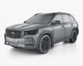 Geely Monjaro 2024 3Dモデル wire render
