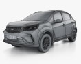 Geely Vision X3 Pro 2024 3D-Modell wire render