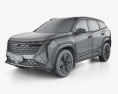 Geely Starray 2024 3D-Modell wire render