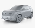 Geely Starray 2024 3d model clay render
