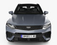 Geely Tugella 2024 3D 모델  front view