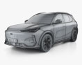 Geely Galaxy E5 2025 3Dモデル wire render