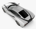 Generic Sport Car 2014 3d model top view