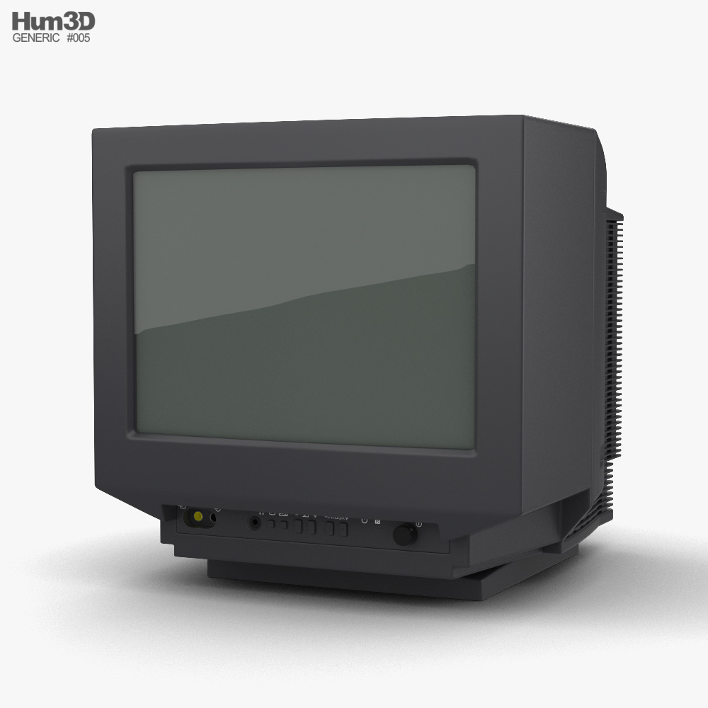 Generico CRT TV Modello 3D