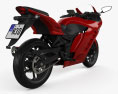 Generic Спортивний мотоцикл 2014 3D модель back view