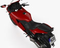 Generico Moto sportiva 2014 Modello 3D vista dall'alto