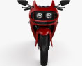 Genérico Moto deportiva 2014 Modelo 3D vista frontal