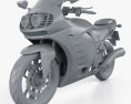 Genérico Moto deportiva 2014 Modelo 3D clay render