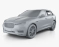 Generic SUV 2018 3d model clay render