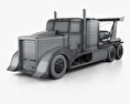 Generisch Jet Powered Truck 2017 3D-Modell wire render