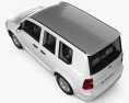 Generic SUV з детальним інтер'єром 2014 3D модель top view