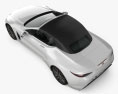 Generisch Cabriolet 2023 3D-Modell Draufsicht