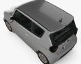 Genérico hatchback 3 puertas 2018 Modelo 3D vista superior