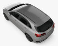 Genérico hatchback 5 puertas 2018 Modelo 3D vista superior