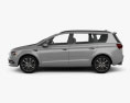 Generisch minivan 2018 3D-Modell Seitenansicht
