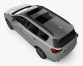 Generisch minivan 2018 3D-Modell Draufsicht