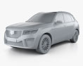 Generic SUV 2022 3d model clay render