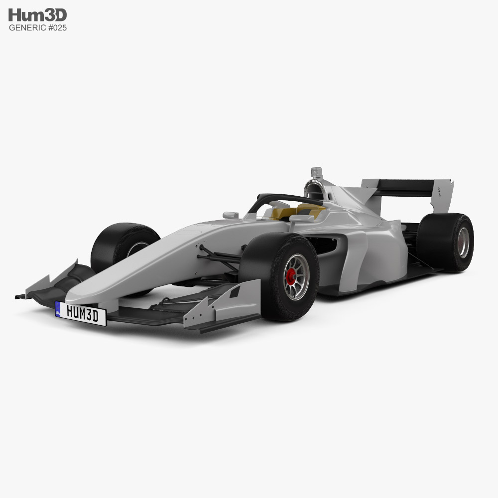 Generic Super Formula One car 2019 3D model