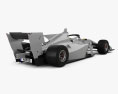 Generic Super Formula One car 2019 3d model back view
