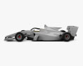Generic Super Formula One car 2019 3d model side view