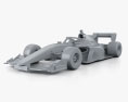 Generic Super Formula One car 2019 3d model clay render