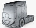 Generic Electric Tractor Truck 2024 3d model wire render