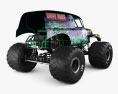 Grave Digger 2024 3D 모델  back view