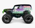 Grave Digger 2024 3D 모델  side view